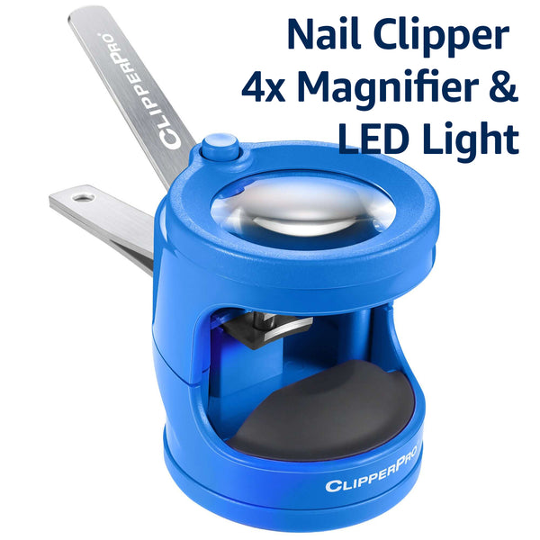 ClipperPro® Fingernail Clipper with 4x Magnifier and LED Illumination